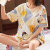 Pijamas de Algodón para Mujer Pantalón Corto