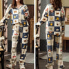 Pijamas de Algodón para Mujer Estampados con Bolsillos
