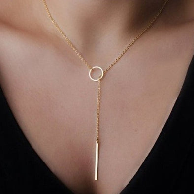 Simple Gold Color Choker Necklaces 