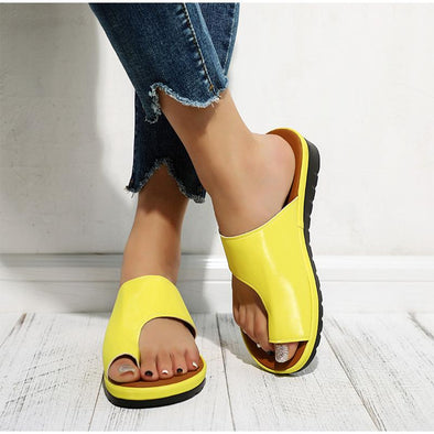 Comfortable Flat Leather Toe Sandals for Bunions™