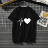 Florydays Camisetas S2 BK Negro / S Camiseta Estampada A La Moda Con Manga Ancha