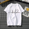 Florydays Camisetas S2 XT Blanco / S Camiseta Estampada A La Moda Con Manga Ancha