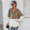Florydays Jerseys/Sudaderas S2 Blanco / S Sudadera de Otoño para Mujer con Capucha Leopardo
