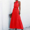 Florydays Vestido Largo Verano Red / S 【 ÚLTIMAS UNIDADES 】Vestido Mujer Verano 2020 Largo Elegante escote Halter