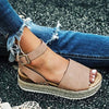 Sandalia de Mujer Verano 2020 Plataforma Esparto Zapato 